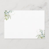 グリーンエレガントリー結婚の米国への披露宴 エンクロージャーカード (裏面)