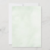 グリーンエレガントリー結婚ズのドレスブライダルシャワー 招待状 (裏面)