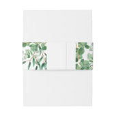 グリーンエレガントリ葉ーフローラモダンベリーバンド 招待状ベリーバンド (裏面例)