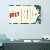 グリーンエレガントロータスランタンズメンディサンゲインディアン 横断幕 (トレードショー)