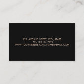 グリーンエレガントロータス紙吹雪 名刺 (裏面)