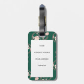 グリーンエレガントロータランタンズメンディサンゲ結婚ズ ラゲッジタグ (裏面縦)