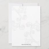 グリーンエレガント企業のパーティの招待状 招待状 (裏面)