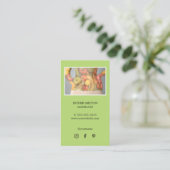 グリーンエレガント体栄養士ダイエットヘルス 名刺 (スタンド正面)