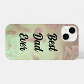 グリーンエレガント最高のパパ iPhoneケース (裏面横)