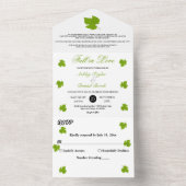 グリーンエレガント紅葉秋のフローラ結婚ズ オールインワン招待状 (内側)