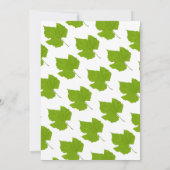 グリーンエレガント紅葉秋ブライダルシャワー 招待状 (裏面)