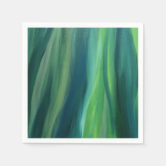 グリーンエレガント紙ナプキンス スタンダードカクテルナプキン (正面)