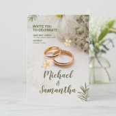 グリーンエレガント結婚ズ 招待状 (スタンド正面)