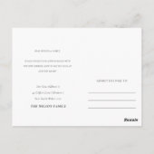 グリーンエレガント金ゴールドの緑の枠を移動 ポストカード (裏面)