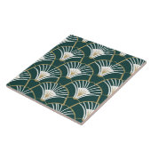 グリーンエレガント金ゴールドアートdecoパターン タイル (側面)