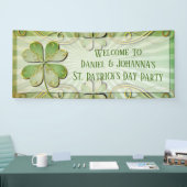 グリーンエレガント金ゴールドグラバーセントパトリックの日パーティー 横断幕 (トレードショー)