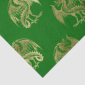 グリーンエレガント金ゴールドドラゴンティッシュペーパー 薄葉紙 (詳細)