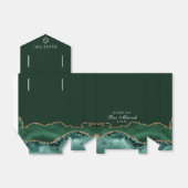 グリーンエレガント金ゴールドバー（ユダヤ教の）バル・ミツバーパーティー フェイバーボックス (折り畳みなし)