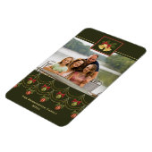 グリーンエレガント金ゴールドメリークリスマスのマグネット マグネット (左側)