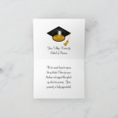 グリーンエレガント金ゴールド大学卒業 サンキューカード (内部)