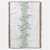 グリーンエレガント離れデザイン スローブランケット (正面縦)