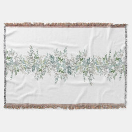 グリーンエレガント離れデザイン スローブランケット