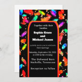 グリーンエレガント離れ自然デザイン | ボタミニマルン 招待状 (正面/裏面)