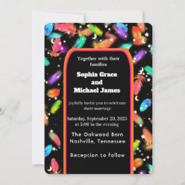 グリーンエレガント離れ自然デザイン | ボタミニマルン 招待状