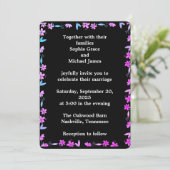 グリーンエレガント離れ自然デザイン | ボタミニマルン 招待状 (スタンド正面)