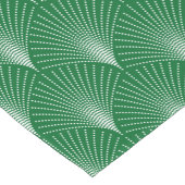 グリーンエレガント&ホワイトアートデコパターン ショートテーブルランナー (コーナー)