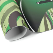 グリーンエレクトリックギター ラッピングペーパー (ロールコーナー)