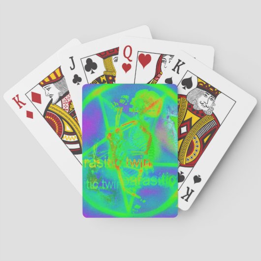 グリーンエレクトリックペナトグラム トランプ (裏面)