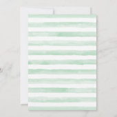 グリーンエレファントバースデーパーティーの招待 招待状 (裏面)