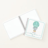 グリーンエレファントベビーシャワーゲストブック ノートブック (内部)