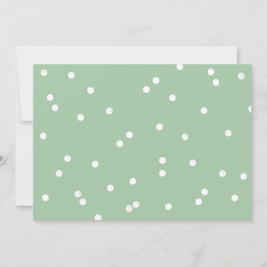 グリーンエレファントベビーシャワー（メールで招待） 招待状 (裏面)