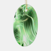 グリーンエンジェルウィズことわざ – オーバルオーナメント セラミックオーナメント (右)