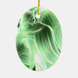 グリーンエンジェルウィズことわざ – オーバルオーナメント セラミックオーナメント