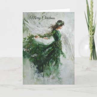 グリーンエンジェルクリスマスカード シーズンカード