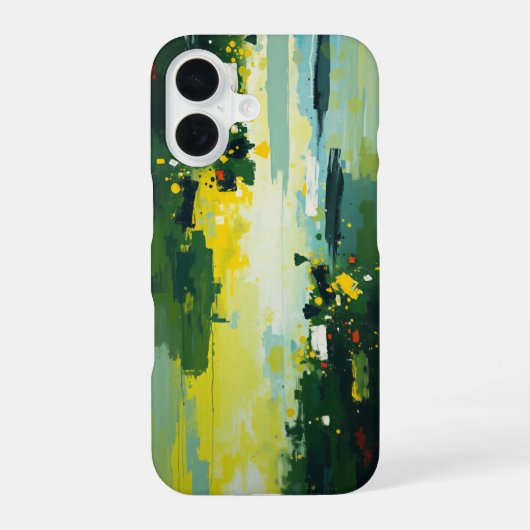 グリーンオアシス: 穏やかな逃避先 iPhone 16ケース (裏面)