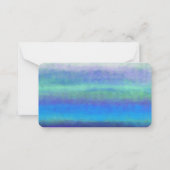 グリーンオウムのアドレスカード ノートカード (裏面)