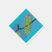 グリーンオウム紙ナプキン スタンダードカクテルナプキン (角)