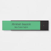 グリーンオフィス実在ドア不動産代理モダン人 サインプレート (正面)