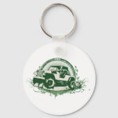 グリーンオフロードビークル キーホルダー (正面)
