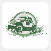 グリーンオフロードビークル スクエアシール (正面)