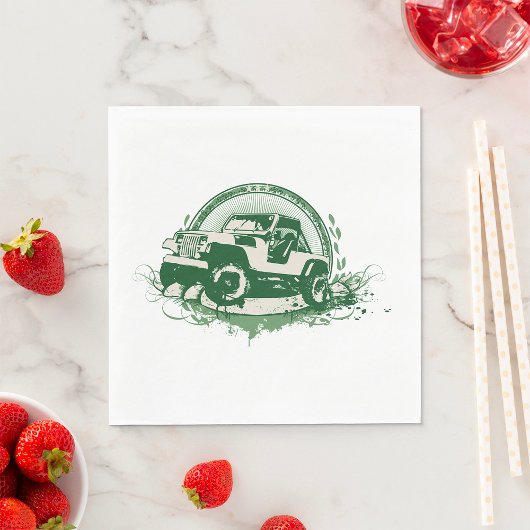 グリーンオフロードビークル スタンダードランチョンナプキン