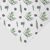 グリーンオリーブとオリーブの枝 薄葉紙 (詳細)