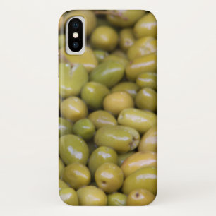 グリーンオリーブのクローズアップ iPhone X ケース