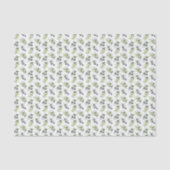 グリーンオリーブの水彩画 薄葉紙 (正面)
