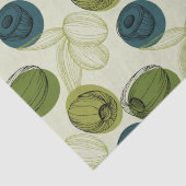 グリーンオリーブスケッチスケッチパターンの切り離し 薄葉紙 (詳細)