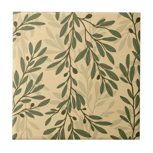 グリーンオリーブツリーブ地中海のランチ離れHD タイル (正面)