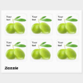 グリーンオリーブ スクエアシール (シート)