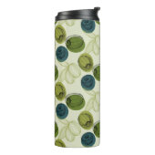 グリーンオリーブ スケッチ ドローイング パターン タンブラー (回転左)