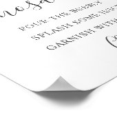 グリーンオリーブ ミモザ バー ポスター (角)