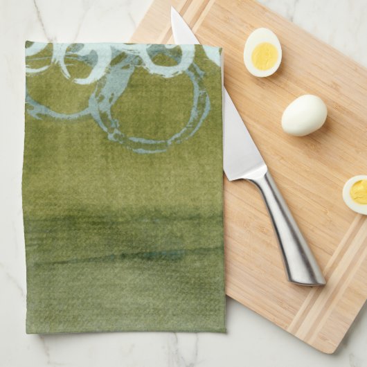 グリーンオルブI キッチンタオル (四つ折り)